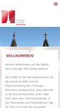Mobile Screenshot of muensterbauverein-freiburg.de