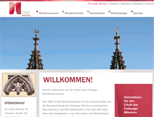 Tablet Screenshot of muensterbauverein-freiburg.de